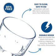 Carlisle FoodService Products 20 Ounces / 24 Pack / Clear Tumblers & Water Glasses