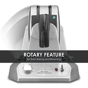 Waring Double Belgian Waffle Maker | 120 V, 1400W / 18x11x12 / Silver Commercial Waffle Makers