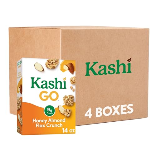 Kashi Honey Almond Flax Crunch / 14 Ounce (Pack of 4) / Crunch! Honey Almond Flax Cold Cereal