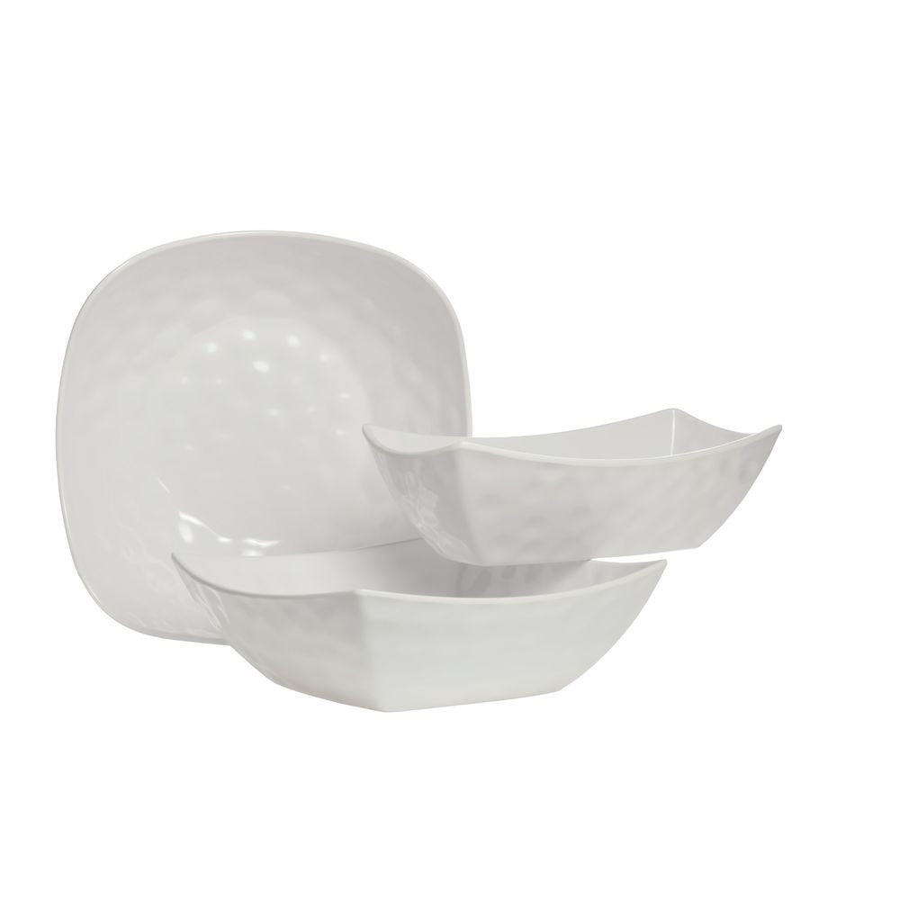 Serving Bowl White by HUBERT – 13" x 5", Melamine, White, Model 4614