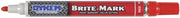 Dykem 84006 Brite Mark Permanent Marker, Red