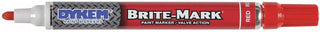 Dykem 84006 Brite Mark Permanent Marker, Red