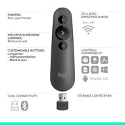 Logitech Red Laser / 3 buttons / Clicker Presentation Remotes