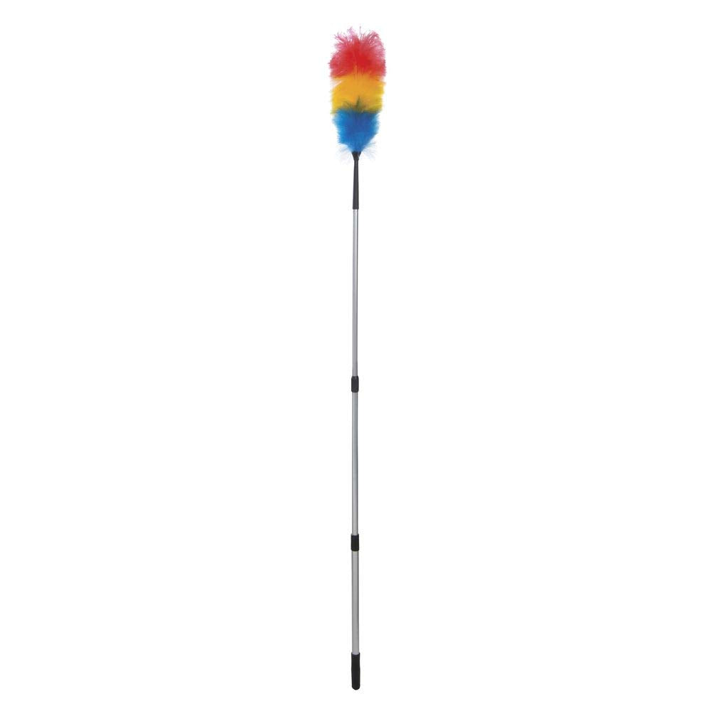 Polywool Duster - Adjustable 51" to 82"L by HUBERT – 51" to 82", Polyester, Multicolor, Model 280384/280126