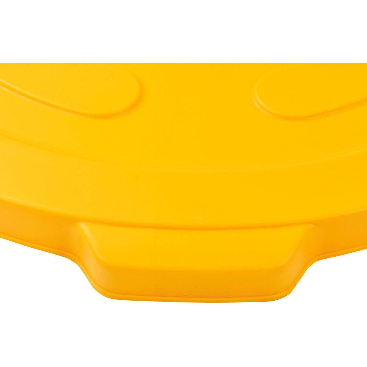 Global Industrial Yellow / 27-1/2" Diameter x 2-1/2"H / Industrial Kitchen Trash Cans