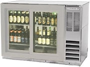 Beverage Air BB48HC-1-F-GS-S Two-Section Refrigerated Food Rated Back Bar Storage Cabinet, NSF
