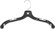 17" Black Heavy Duty Clothes Hangers - case of 100