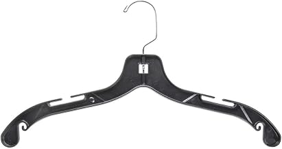 17" Black Heavy Duty Clothes Hangers - case of 100