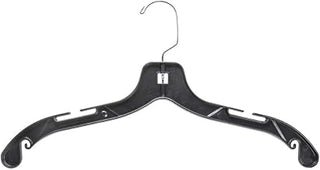 17" Black Heavy Duty Clothes Hangers - case of 100