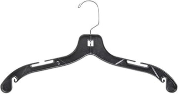17" Black Heavy Duty Clothes Hangers - case of 100