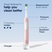 Oral-B Pink / 1 Count (Pack of 1) / Handle Rotating