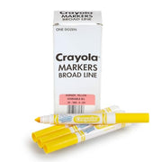 Crayola Yellow / 12 Count (Pack of 1) / Washable Coloring Pens & Markers