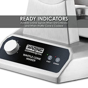 Waring Single Waffle Cone Maker / Silver / 1 Commercial Waffle Makers