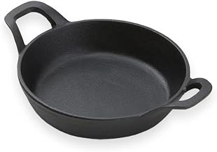 American Metalcraft CIPR6250 Cast Iron Baking Dish, 19 Ounce, 6-1/4" Diameter x 1-1/2"H with Handles, Case of 8