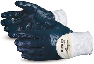 Superior Glove Superior GNT Nitrex Cotton Glove with 3/4 Nitrile Palm Coat, Work, Size 8, Yellow (Pack of 1 Dozen)