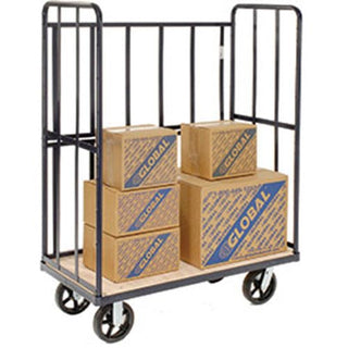 Global Industrial Shelf Truck 3 Enclosed Sides – 48" W x 24" D x 61" H