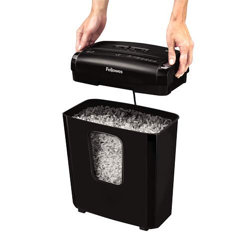 Microshred 6M Micro-Cut Shredder () Shredder by Fellowes – 3.5 gallons, Alloy Steel, Black, Model 4631701