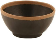 GET B-300-BR Pottery Market Soup/Salad/Pasta Bowls, 14 Oz, Brown with Clay Trim, Case of 1 Dozen