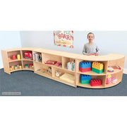 Whitney Brothers Back Curve In / Natural Uv / Modern Cubbies