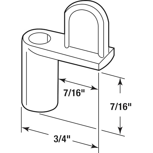 PRIME-LINE Mill / 7/16 in. / 1 Clips