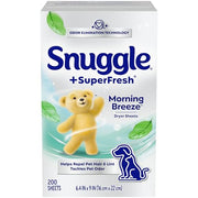Snuggle Blue Sparkle / 200 Count (Pack of 1) / Morning Breeze Dryer Sheets