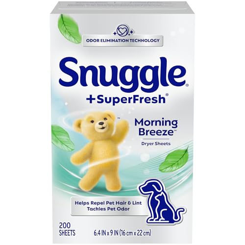 Snuggle Blue Sparkle / 200 Count (Pack of 1) / Morning Breeze Dryer Sheets