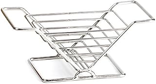 G.E.T. Enterprises Stainless Steel Stainless Steel V-Shape Wire Basket Stainless Steel Wire Baskets Collection 4-82021 (Pack of 1)