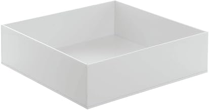 HUBERT Serving Tray White Acrylic - 10"L x 10"W x 3"H