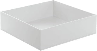 HUBERT Serving Tray White Acrylic - 10"L x 10"W x 3"H