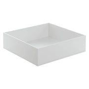 Serving Tray White Acrylic - 10"L x 10"W x 3"H by HUBERT – 10" x 10" x 3", Model 688640149381