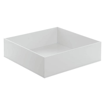 Serving Tray White Acrylic - 10"L x 10"W x 3"H by HUBERT – 10" x 10" x 3", Model 688640149381