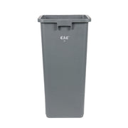 CAC Poly Trash Can Square Gray 23Gal by CAC China – 23 gallons, Gray, Model TCSQ-23GRY