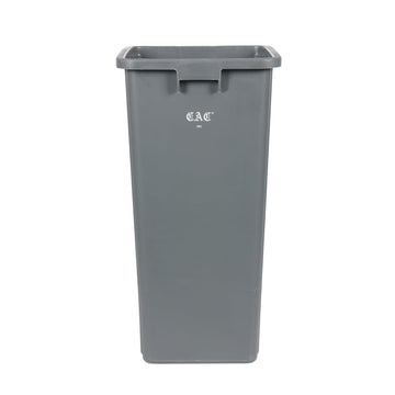 CAC Poly Trash Can Square Gray 23Gal by CAC China – 23 gallons, Gray, Model TCSQ-23GRY