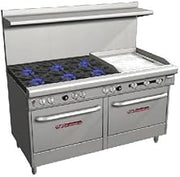 Southbend S60DD-2TR Range, 60", 6 Burners (28,000 Btu), 24" Thermostatic Griddle