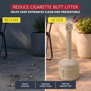 Justrite Adobe Beige / 4 Gallon / Cease-Fire Smoking Receptacles