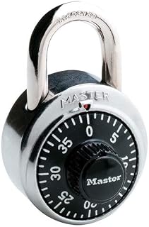 Combination Padlock Only (no Key is Included) (Pack of 48 pcs) by Master Lock – Stainless Steel, Pack of 48, Model 1500D