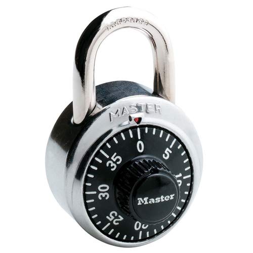 Combination Padlock Only (no Key is Included) (Pack of 48 pcs) by Master Lock – Stainless Steel, Pack of 48, Model 1500D
