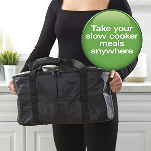 Hamilton Beach 8 Quarts / Black / Portable Slow Cooker Travel Bag Slow Cookers