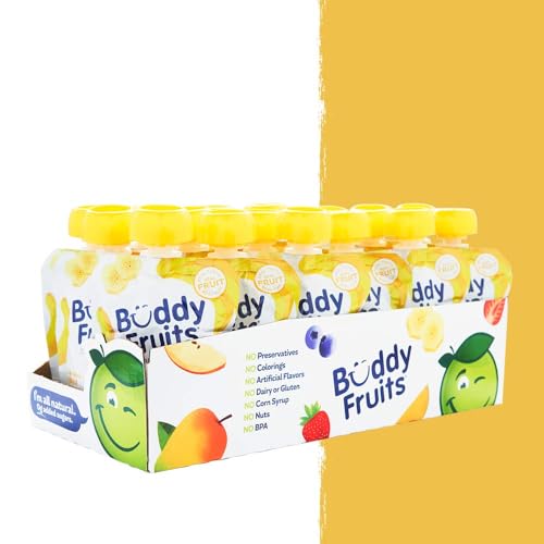 Buddy Fruits Banana & Apple / 3.2 Ounce (Pack of 18) / 1 Applesauce
