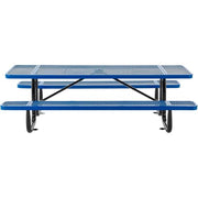 Global Industrial Blue / Industrial / 96 inches x 30 inches x 29.5 inches Picnic Tables