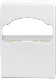 Hospeco Health Gards HG-2 Quarter-Fold White Plastic Wall Mounted Capacity Toilet Seat Cover Dispenser