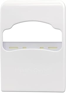 Hospeco Health Gards HG-2 Quarter-Fold White Plastic Wall Mounted Capacity Toilet Seat Cover Dispenser
