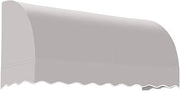 Awntech 5' Savannah (64.5"-44"-36") Waterfall Closed-Sides Awning, Gray