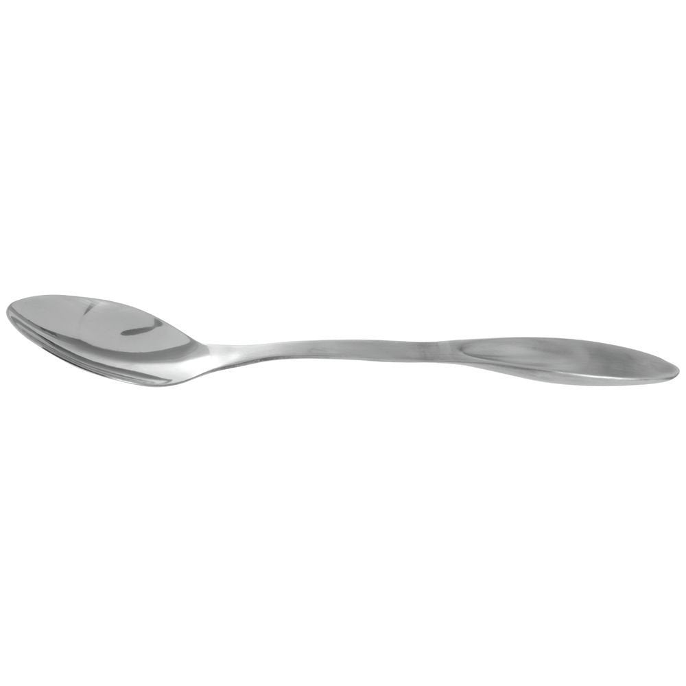 Serving Spoon with Long-Handle Solid Stainless Steel - 11 1/2"L by HUBERT – Stainless Steel, Silver, Model 843018004178