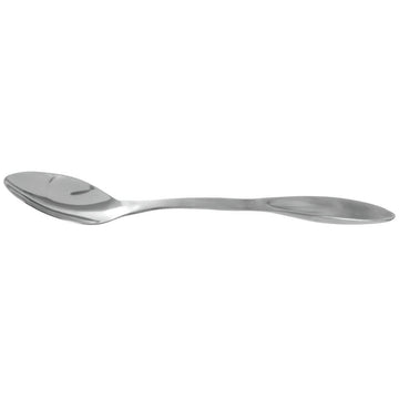 Serving Spoon with Long-Handle Solid Stainless Steel - 11 1/2"L by HUBERT – Stainless Steel, Silver, Model 843018004178
