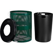 Global Industrial Green / Industrial / 36.0 gallons Outdoor Trash Cans