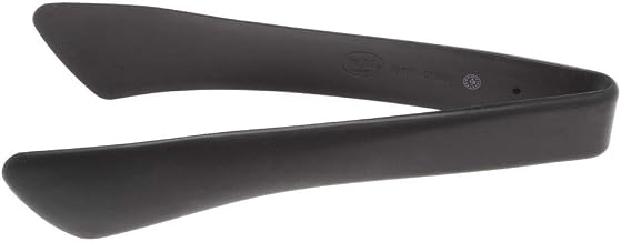 Tongs, 9", Heat Safe up to 400°F, Safe to use with Coated cast Aluminum Items, Dishwasher Safe, Stainless Steel & Silicone, Black by Tablecraft – Aluminum, Black, Model 39101