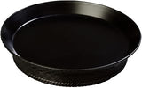 Carlisle FoodService Products 652703 WeaveWear Round Serving Basket, 10", Black