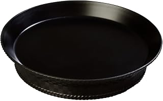 Carlisle FoodService Products 652703 WeaveWear Round Serving Basket, 10", Black