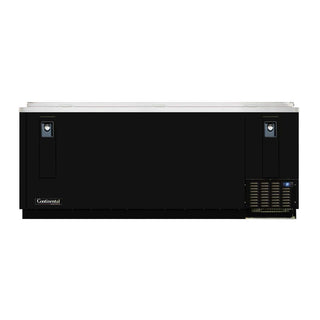 Continental Flat Top Bottle Cooler 37" Wide -SS by Continental Refrigerator – Black, Model CBC95